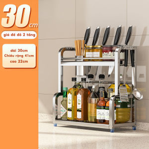 MIKI Kệ Gia Vị INOX 304 Kệ Đựng Gia Vị Nhà Bếp 2/3 Tầng Kệ hũ gia vị