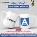 Cetak Mug Gelas Custom Logo Gambar Satuan - Full Print. 