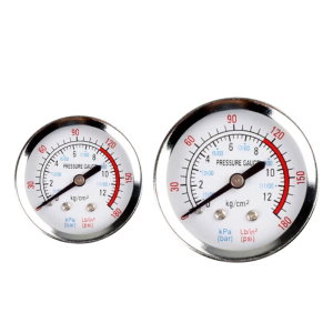 Industrial Grade Air Pressure Gauge Water Pressure Meter Measuring Range Measuring Range 0-180psi 0-12 Bar 1/4"/1/8"