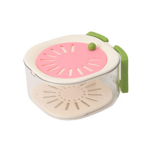 Multifunctional Fruit Washing Bowl Durable Pink or Coffee Color Fruit Drainer Container Baskets For Home Cooking