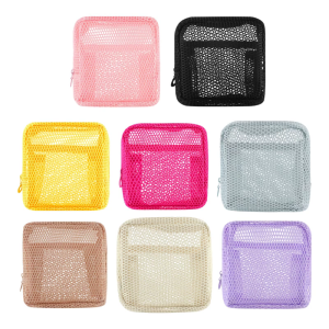 ถุงที่เก็บของแบบพกพาได้สำหรับเดินทางขนาดกะทัดรัดสำหรับเครื่องสำอางสุขภัณฑ์ถุงจัดเก็บสดใส