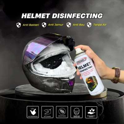 FIBSHIELD -200ml Pembersih Helm Foam/Cleaner Desinfektan Helm/Penghilang Bau Apek Helm