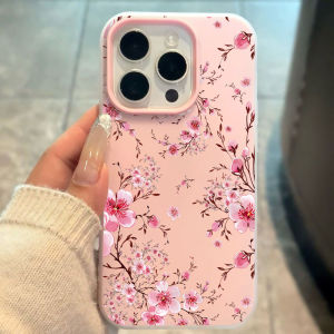 Pink Sakura Flower Pattern Silicone Phone Case for Xiaomi 14T 15T Pro Xiaomi Mi 11 Lite 5G Xiaomi 17 Pro Max Shockproof Cover