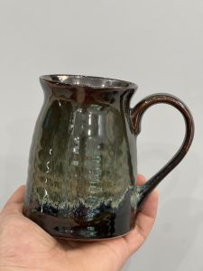 Ca Cốc Ly sứ có quai vuốt tay vẽ tay thủ công 400ml gốm sứ Bát Tràng