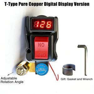 OKKFINE Rotate Disconnect Car Battery Disconnect Switch Voltage Digital Display T Type Design Battery Disconnect Switch Real Voltage Monitoring Truck Battery Disconnect Switch Automotive Use
