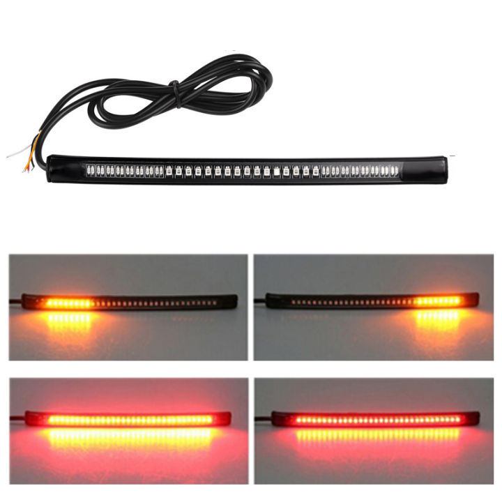 48 Led Universal Flexible Motorcycle Light Strip Tail Brake Stopturn Sign Light Lazada Ph 1821