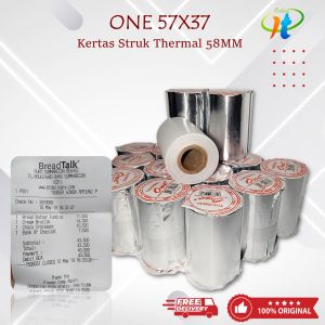 10 Roll Paper Roll Struk Thermal ONE 57X37 58X38 58x40 57x40 Struk Thermal Printer Bluetooth 58mm