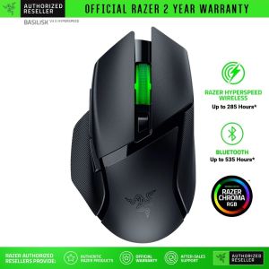 Chuột máy tính không dây Razer Basilisk V3 X HyperSpeed - Customizable Wireless Gaming Mouse with RGB Lighting_Mới hàng chính hãng