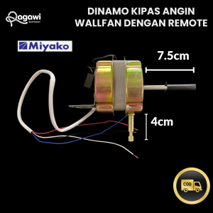Dinamo Kipas Angin Wallfan / Dinding dengan Remote untuk merk Miyako