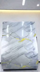 Marble Thickened Kitchen Wallpaper Waterproof Oil-proof PVC Home Decoration Wall Sticker High Temperature