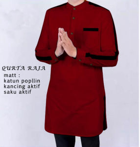Qurta Raja - Logo Smile (LS) - Ukuran S-3XL - Matt Katun Poplin