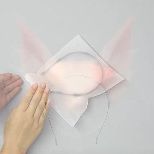 Plush Ear Hairhoop Roleplay Anime Character Costume Halloween Headwear Women Stage Performances Hairhoop Party Props