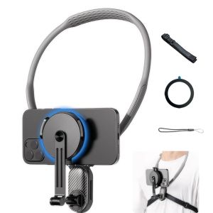 K7SEQ Quick Release ic Neck Mount Hand Free Universal Neck Cell Phone Holder Portable Mobile Holder for Phones