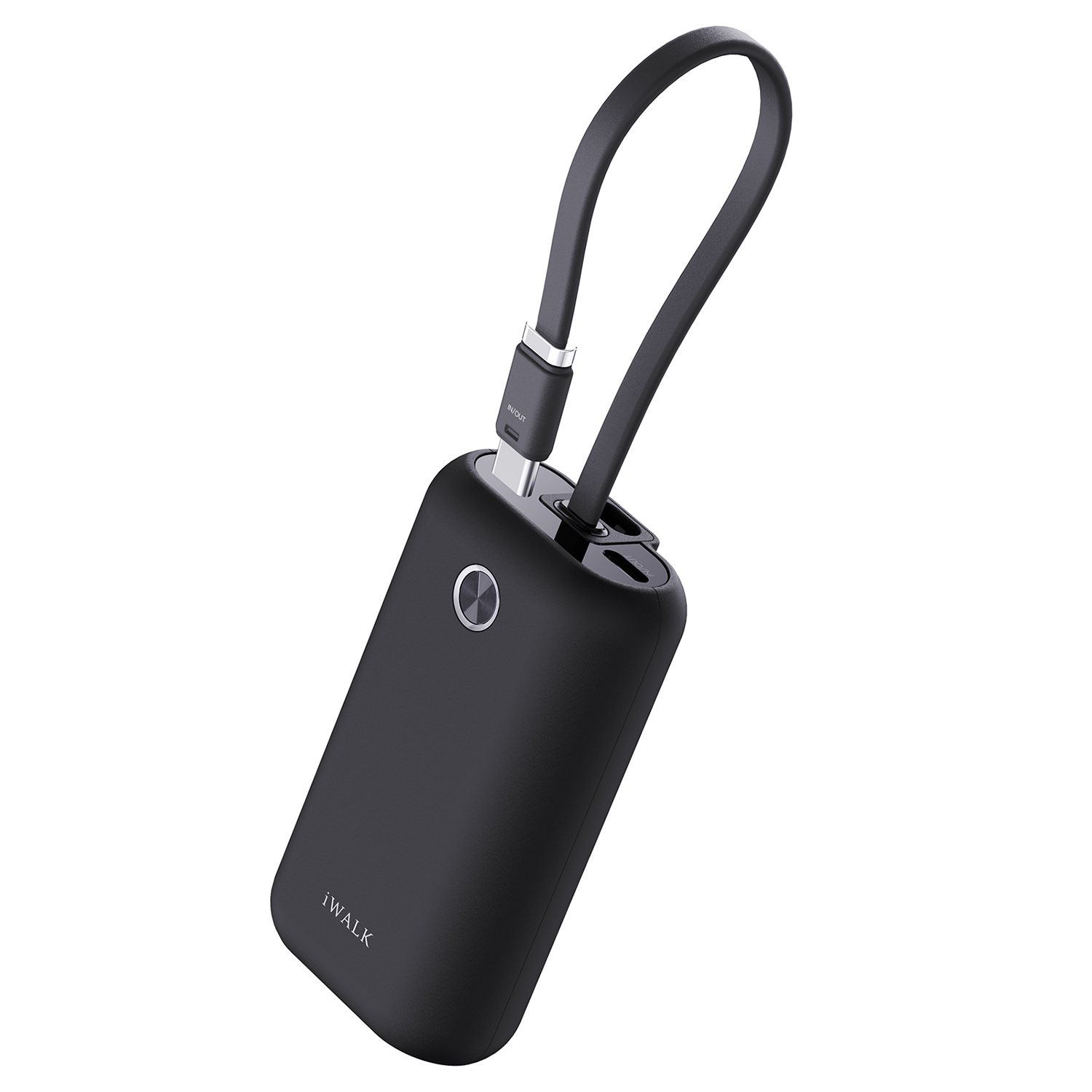แบตเตอร์รี่สำรอง IWALK Power Mini 10000 MAH สายชาร์จในตัว TypeC สี Black  รองรับการชาร์จเร็ว 22.5Wเล็กกะทัดรัด_0