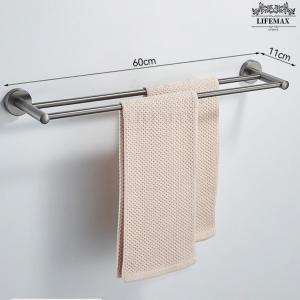 304 Stainless Steel No Drill Bathroom Towel Bar Rust & Corrosion Resistant Waterproof Storage Shelf LOCAL STOCK