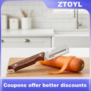 【ZTOYL】 Kitchen Vegetable Peeler Ultra Sharp Stainless Steel Blade Multi Functional Design for Quick Efficient Fruit and Veggie Prep