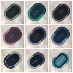 [FREESHIP ❤️] Thảm Lau Chân Silicon Siêu Mềm Dày Chất Liệu Chống Trượt Thảm Dậm Chân Phòng Tắm - Hàng Loại 1