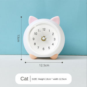 ภายนอกเตียงนอนนาฬิกาสัตว์ไฟ Led กลางคืนน่ารักสำหรับสัตว์เลี้ยงการ์ตูนที่สร้างสรรค์นาฬิกาปลุกมีไฟของตกแต่งนาฬิกาการ์ตูนอเนกประสงค์ของตกแต่งของขวัญสุดสร้างสรรค์ตั้งโต๊ะ