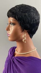 100% Human Hair Wigs Short African Curly Hair for Black Women Full Machine Wig Fashion Type For Female