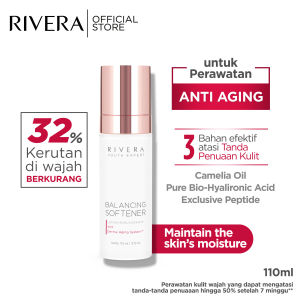 Rivera Youth Expert Balancing Softener 110 ml - Hyaluronic Acid Essence - Menjaga kelembapan kulit 24 jam