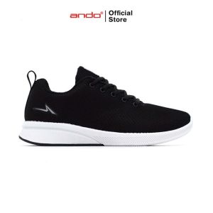 Ando Official Sepatu Sneakers Bsc 31 Reflective Remaja - Hitam/Putih
