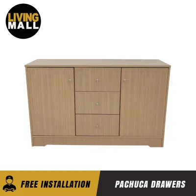 Living Mall Pachuca 5 Chest of Drawers Composite Wood in 15 Designs