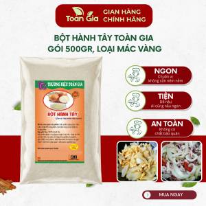 Bột hành tây gói 500g nguyên chất gia vị nhà bếp tẩm ướp thịt cá chiên xào
