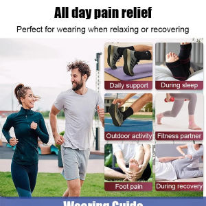 Ankle Support Brace Plantar Fasciitis Compression Sleeve Arch Support Heel Pain Relief Medical Grade Foot Care