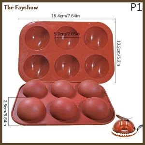 [The Fayshow] 1 PC Baking Tray Pastry Mold Silicone Mold Chocolate Ball Mold Silicone Mold Lollipop Cake Mold kitchen Baking Tools