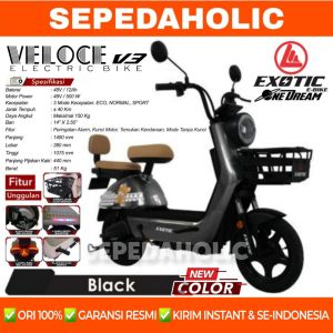 Sepeda Listrik EXOTIC VELOCE V3 500 Watt Electric E Bike BY PACIFIC