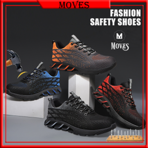 MOVES MALAYSIA- Men Fashion Safetyboots Kasut Keselamatan Heavy Duty Saftyshoes Safety Boots