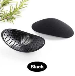 VTTO แผ่นรองไหล่ซิลิโคนระบายอากาศที่มองไม่เห็น1คู่สำหรับผู้หญิงที่เพิ่มไหล่นำกลับมาใช้ใหม่ได้มีกาวในตัว