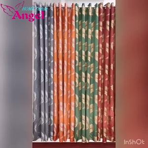 1PC GREENWidth140xLenght220cm-60x90inc Big Leaves Curtain Room Darkening Window Curtain A-2065