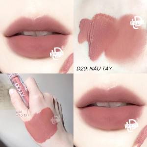 SON DOLLY DIAMOND VELVET SON KEM LÌ KHÔNG CHÌ CHẤT LƯỢNG CAO CHÍNH HÃNG - MÀU CAM DA