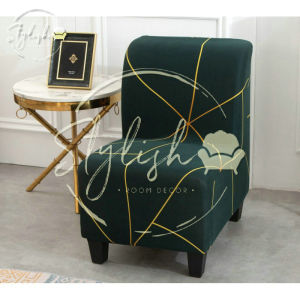 STYLISH【PH+COD】Small Chair Armless Sofa Cover Single Seat Sofa Bed Cover Without Armrest Stretchable Furniture Cover