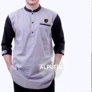 Baju Koko Qurta Pria Muslim Atasan Baju Pria Dewasa New Qurta Lengan 3/4 Katun Premium Best Seller / baju koko dewasa terbaru lengan 3 4