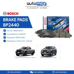 Bosch Brake Pads BP2440 (DB2374) FRONT for Nissan NP300 Navara 2015 - 2026 Terra 2015 - 2026