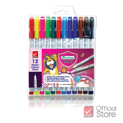 Master Art ปากกาเมจิก สีเมจิก 12 สี สีสดใส ปลอดสารพิษ – จำนวน 1 ชุด