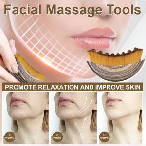 Lymphatic Eye And Neck Care Brush Face Contour Scraping Promote Facial Blood Circulation Facial Sculpting Tool