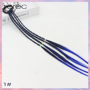 Horec ถักเปียไล่ระดับสีทองผ้าโพกศีรษะสีทองผ้าผูกผมผ้าผูกผมผ้าไหมอุณหภูมิสูงขายร้อนวิกผมเด็ก