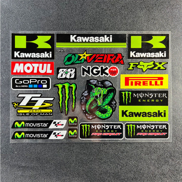 Reflective Motorcycle Stickers Decals Decorate Waterproof Sticker For
