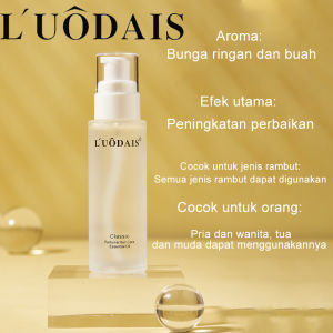 LUODAIS Hair Serum Argan Oil 80ml Perawatan Rambut Rusak Kering Kusam Bercabang Mengembang Pelembab Anti Kering Melembutkan Menghaluskan Bersinar Berkilau Sehat Kuat Vitamin Essential Oil Treatment Care Tonic Salon Wangi Lembut Organik