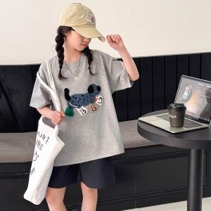 (18kg-50kg)Bộ đồ đồ bộ cộc tay bé gái đồ bộ cho bé gái mùa hè quần áo mùa hè cho bé gái mẫu SS size 18-50kg chất liệu cotton thoáng mát