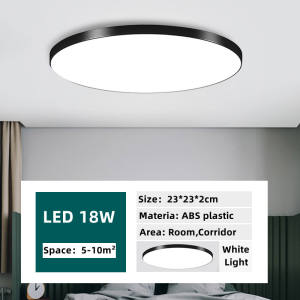 Ultra-thin 2cm LED Ceiling Light White Light/3Colors Dimmable Waterproof Outdoor Corridor Light Balcony Kitchen And Bathroom Light LED Ceiling Lamp Indoor Lighting Home Light