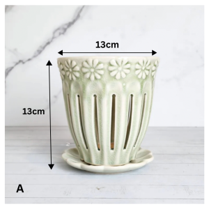 The Leaferie Leia Orchid (Series 1) plant pots flowerpot . flowerpots . flower pot . planter . planters . Ceramic . Plants