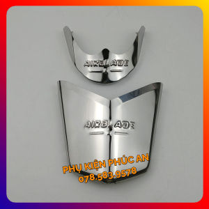 Ốp mỏ đuôi dè INOX xe AB Airblade đời 2011 2012 chỉ mũi chắn bùn che mõm air blade đầu bò to - phụ kiện trang trí
