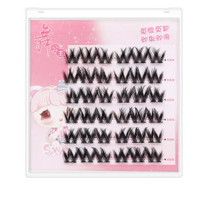 Dorisna New Manga Lashes with Self-adhesive Strips Soft Natural Eyelashes Thick False Eyelashes Convenient Daily Makeup Eyelashes Rabbit Dog Sunflower False Eyelashes