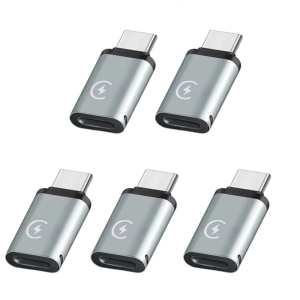 Aluminum Alloy 8Pin Female to Type C Male Adapter for Device Connectivitys and Fast Charging