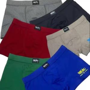 12/6PCS  RANDOM CA BOXER BRIEFS High Quality Cotton Underwear for Men Menswear Basic Elegant Plain Soft Innerwear Human Operator Athletic Breathable Set Trunks Beige Casual