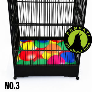 SEMPATI Karpet Sangkar Burung Kotak Motif Bola 3 Dimensi 3D Fullprint Premium Alas Kandang Burung Tatakan Sangkar Karpet Tebok Kotak Nomor 1 2 3 Tebal Anti Sobek Untuk Kenari Kacer Cucak Jalak dll